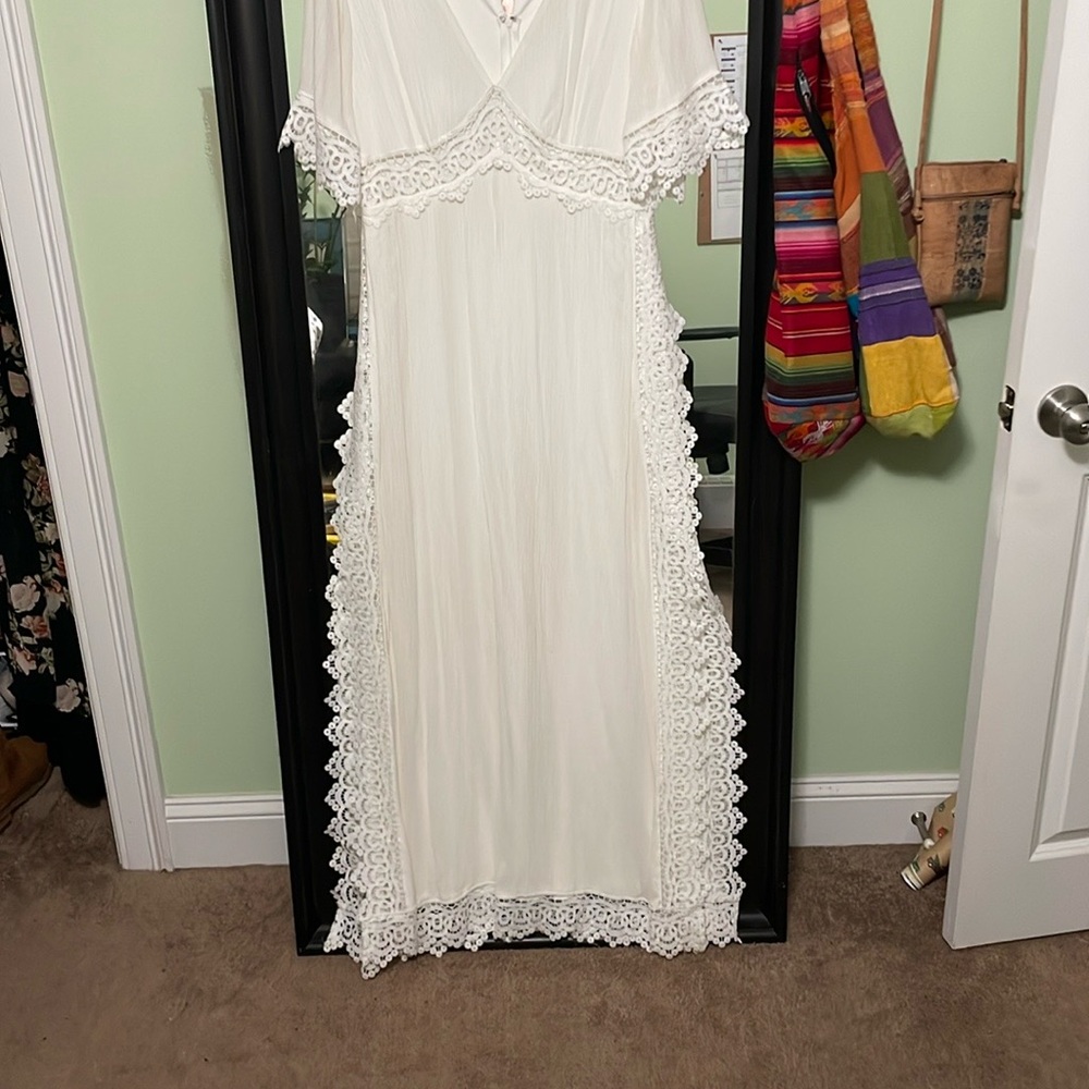 White Lace Maxi Dress